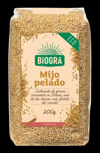 Mijo Pelado 500g Granos Cereales Ecológicos Biogra