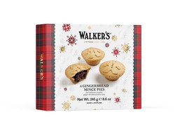 Mince Pies Walkers Gingerbread 4 uds 245 grs