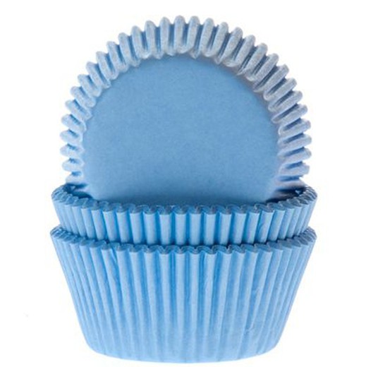 Mini cápsula de cupcake azul céu 60 unidades casa de maria