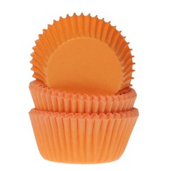 Mini oranje cupcake capsule 60 stuks house of marie