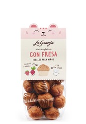 Mini magdalenas con fresa 200g la granja