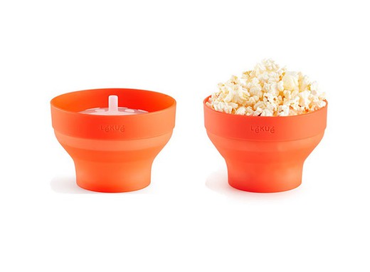 Mini popcorn lékue för mikrovågspopcorn (sats 2 enheter)