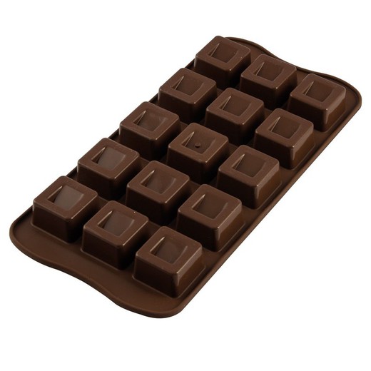 Moule à chocolat cube chocolat Silikomart