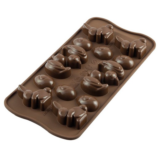 Stampo per cioccolato al cioccolato di Pasqua Silikomart