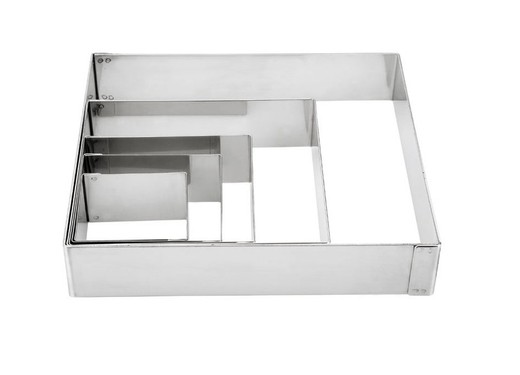 Stampo Cucina Anello Quadrato 14X14 Cm Acciaio Inox Lacor