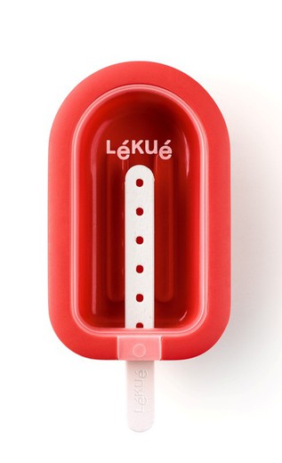 Μίνι φόρμα παγωτού Lekue με εφαρμογή κόκκινο