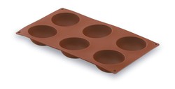 Molde Silicona Semiesfera 6 Cavidades Lacor Pastelería y Postres