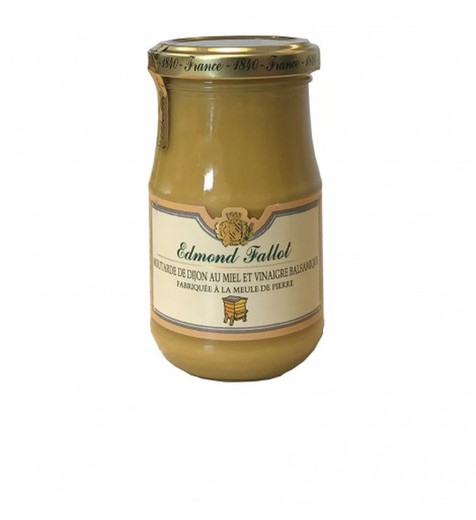 moutarde de dijon au miel et vinaigre balsamique edmond fallot 210 grs