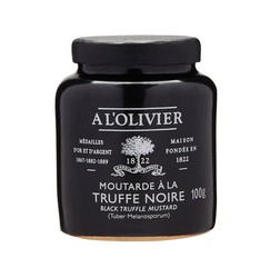 Black truffle mustard a l'olivier 100 grs
