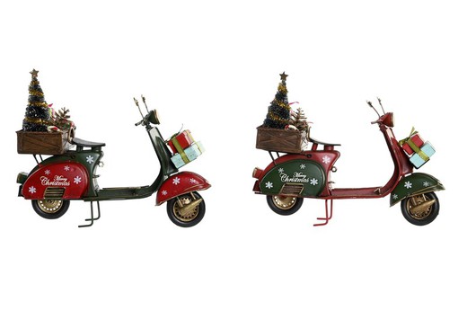 Metal Motorcycle Vintage Christmas Decoration 26x10x20