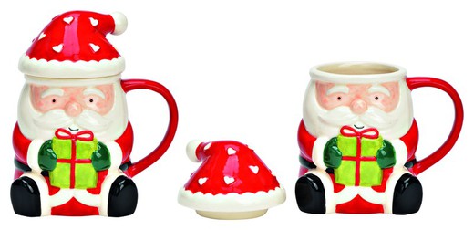 Mug 3D Navidad Tapa Papa Noel G Wurm