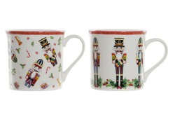 Mug taza de navidad cascanueces porcelana