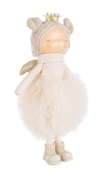 Muñeca Navidad Rosa Alta Calidad De Pie 40 cms Bizzotto