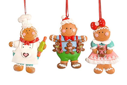 Muñecos de Jengibre para Arbol Navidad Cocineros 11,3 cms Vetur