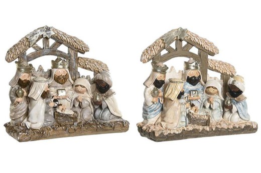 Nacimiento Resina Navidad 20x7x17