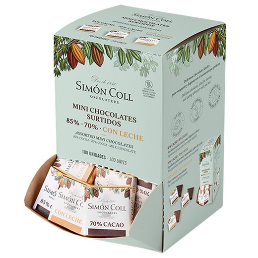 Assorted simon coll chocolate Neapolitans box 100 units