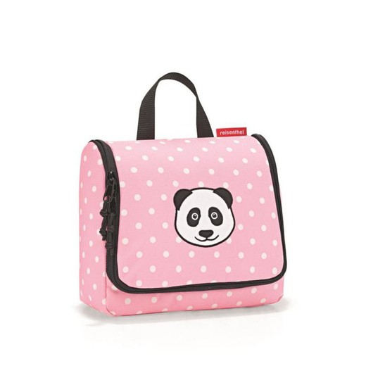 Hængende toilettaske panda prikker pink Reisenthel