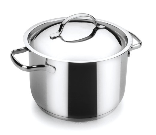 Pot with Straight Lid 16 Basic Lacor