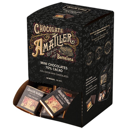 Amatller chocolate pack 70% 5 grs 100 units