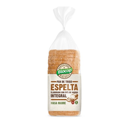 Pan molde trigo espelta integral biocop 400 g bio ecológico