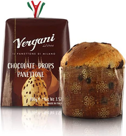 Liten choklad panettone mignon 100 g vergani