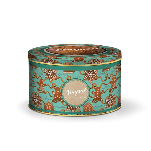 Klassisk Panettone Vergani Metallic Box 750 grs Julklapp