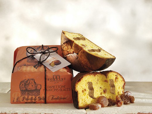 Panettone with chestnut borsari 750gr