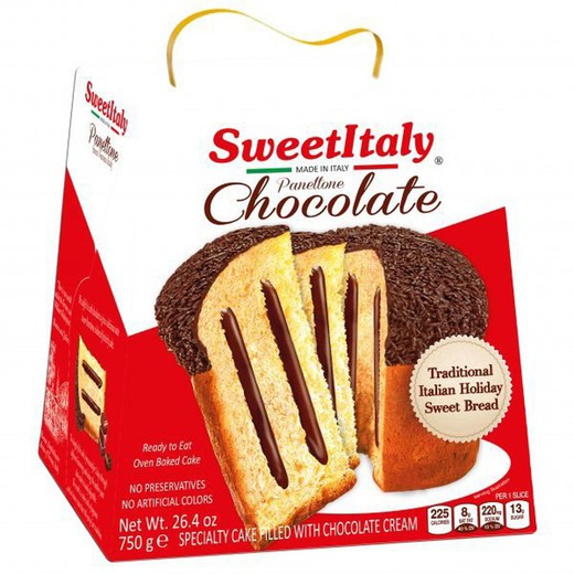 Panettone con Chocolate 750 grs Sweet Italy