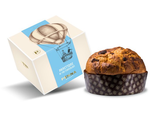 Panettone Tres Chocolates Penna Bakery Gourmet 1 kg