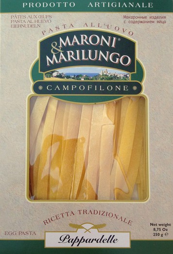 Pappardelle 250 g di pasta italiana al marilungo