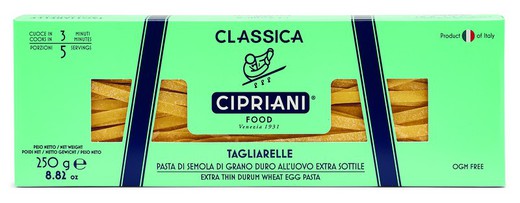 Macarrão cipriani tagliolini 250 grs