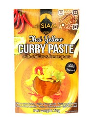 Pasta curry amarillo 70g comida tailandesa