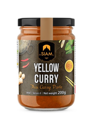 Siamesisk gul currypasta (medelvarm) 200 gr