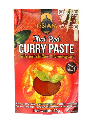 Pâtes au curry rouge épicé 70g thai food