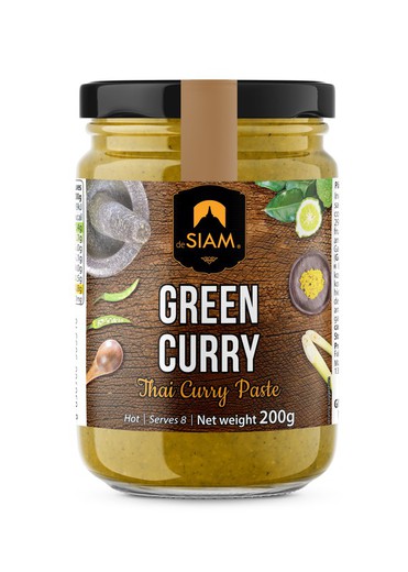 Siamesisk grön currypasta (kryddig) 200 gr