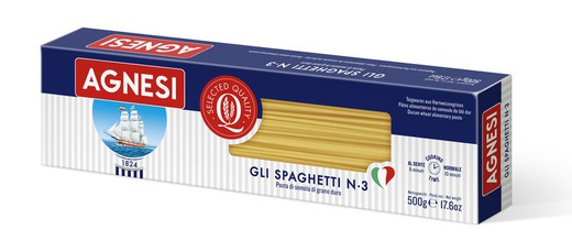 Pasta Italiana Spaghetti N 3 500G Agnesi