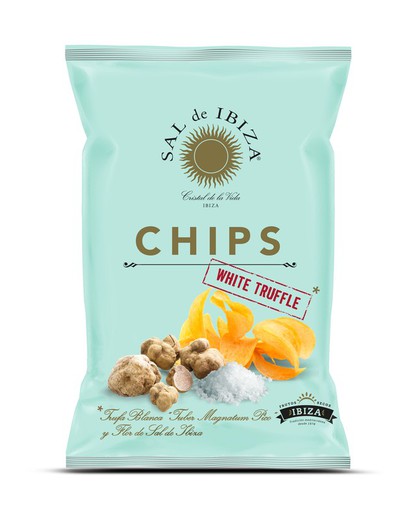 Batata chips trufa branca sal de Ibiza 125 grs