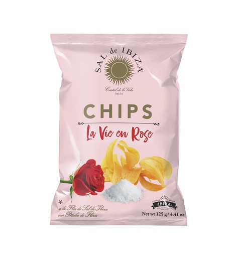 Patatas chips vie en rose sal de ibiza 125 grs