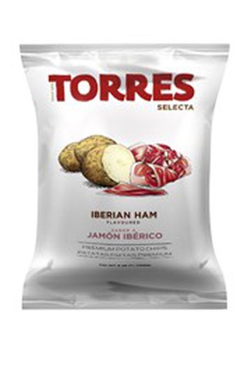 Patatas torres jamón ibérico 150 grs