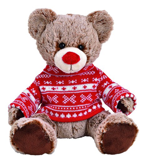 Peluche Oso Navidad con jersey rojo G Wurm