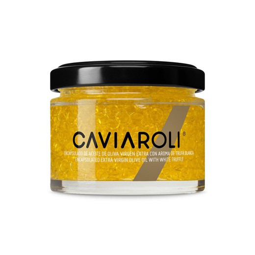 Extra vergine olijfolie parels met witte truffel 20 g caviaroli bolletjes