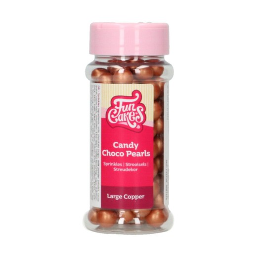 Chocolate copper pearls 70 grs funcakes