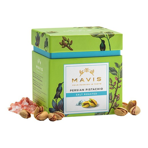 Iranian Pistachio with salt 250 grams box Mavis Nuts
