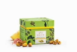 Iranian Pistachio with lemon 100 g box Mavis Nuts