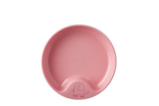 Plate children learning mine - pink