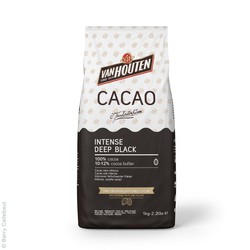 Poudre de cacao noir profond intense 1 kg van houten