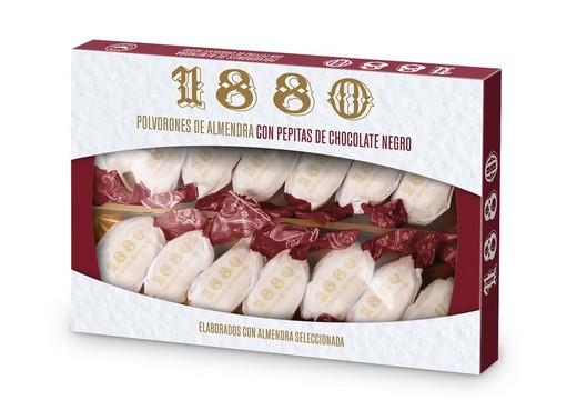 Polvorones Almendra con Pepitas de Chocolate 310g Marca 1880