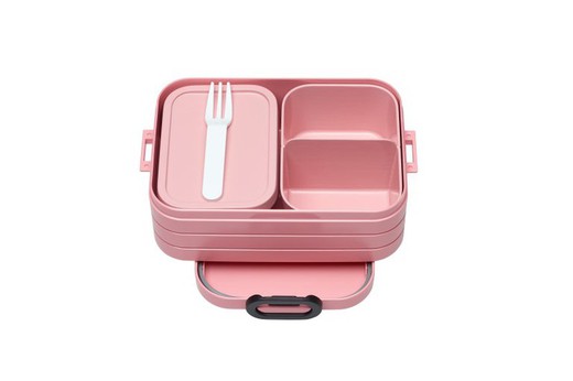 Lunch box Bento prenditi una pausa pranzo al sacco midi - rosa nordico