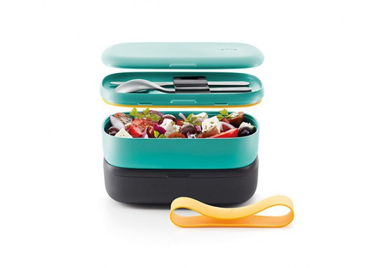 Lunch box lékue lunchbox to go turquoise