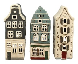 Portavelas Casa Holandesa Navidad 10x8,5x25,5 cm Exner